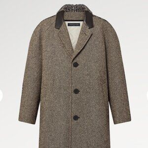 LV bi material long coat
